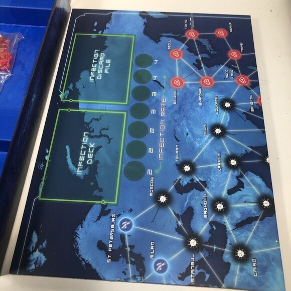 Pandemic Board Game Complete - ZMG 1100 Z-Man Games - Picture 7 of 8